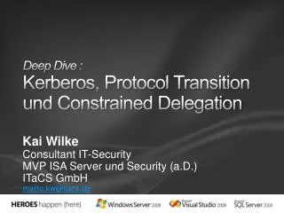 deep dive kerberos protocol transition und constrained delegation