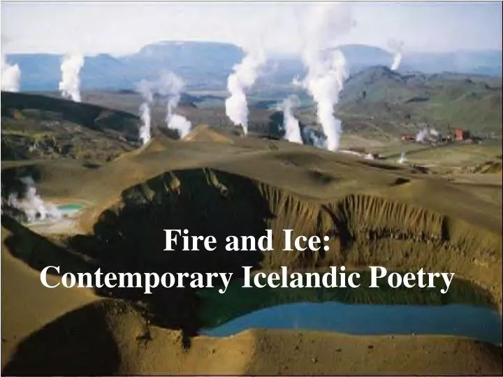 fire and ice contemporary icelandic poetry