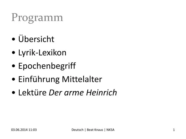 programm