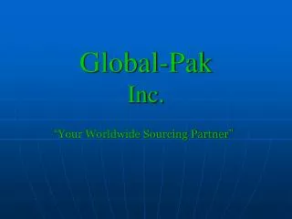 Global-Pak Inc.