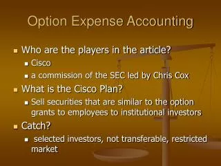 Option Expense Accounting
