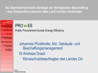 Die Oberösterreichische Strategie der ökologischen Beschaffung – eine Kooperation zwischen dem Land und den Gemeinden