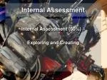 Internal Assessment - slide 1
