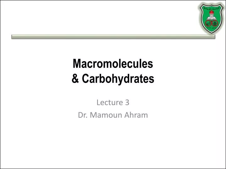 macromolecules carbohydrates