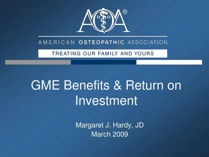 gme benefits return on investment