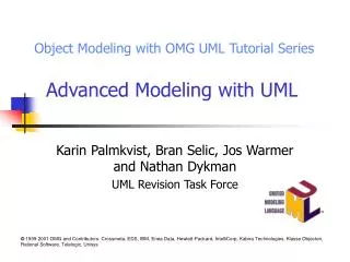 Advanced Modeling with UML