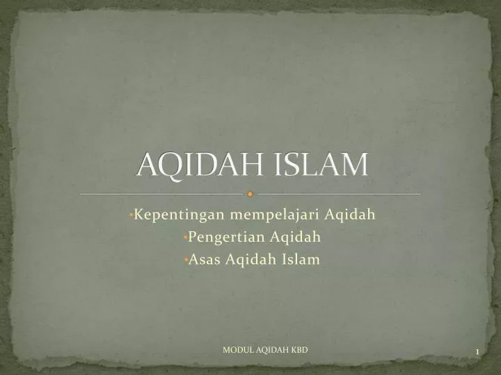 aqidah islam