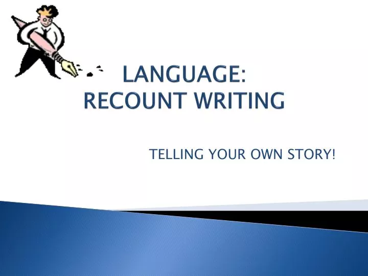 language recount writing
