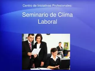 seminario de clima laboral