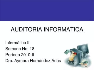 auditoria informatica