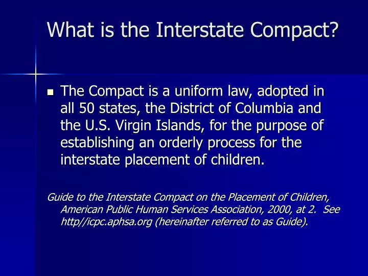 what is the interstate compact