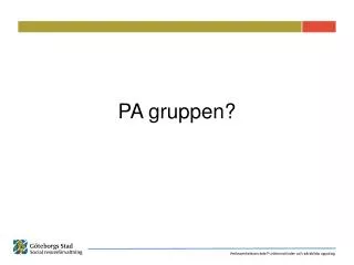 pa gruppen