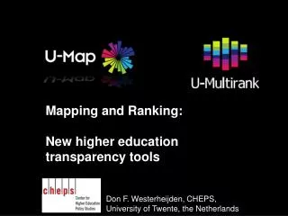 Mapping and Ranking: New higher education transparency tools