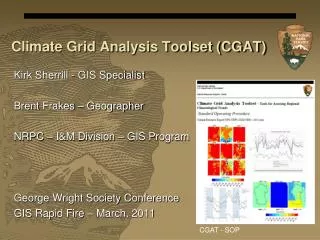 Climate Grid Analysis Toolset (CGAT)