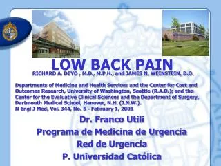low back pain
