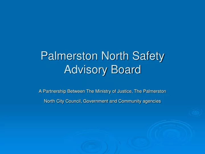 palmerston north safety advisory board