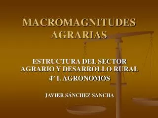 macromagnitudes agrarias