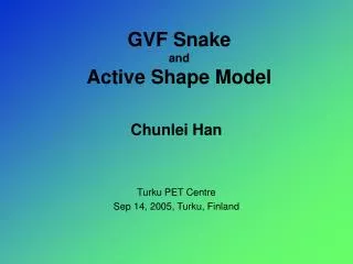 GVF Snake and Active Shape Model