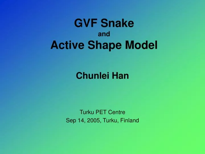 gvf snake and active shape model