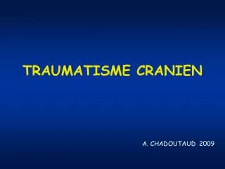 traumatisme cranien
