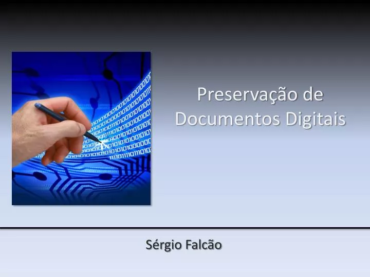 preserva o de documentos digitais