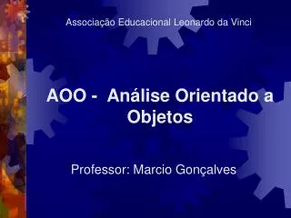 AOO - Análise Orientado a Objetos