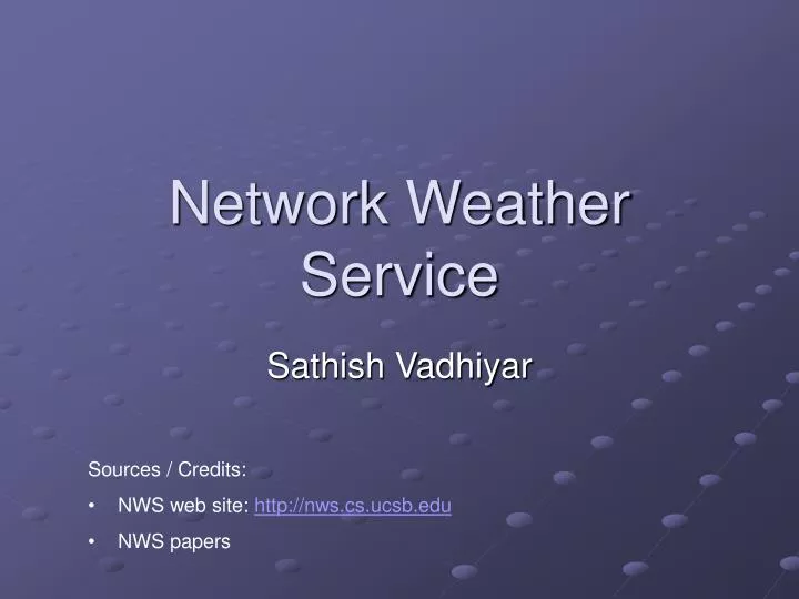 network weather service