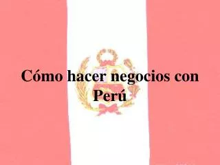 c mo hacer negocios con per