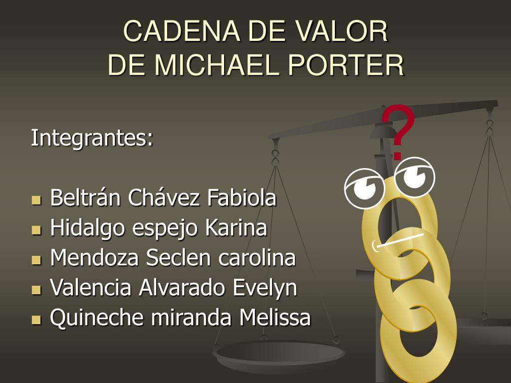 PPT - CADENA DE VALOR DE MICHAEL PORTER PowerPoint Presentation, free ...