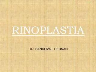 rinoplastia
