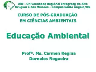 educa o ambiental