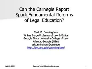 Can the Carnegie Report Spark Fundamental Reforms of Legal Education?
