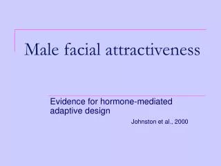 Male facial attractiveness