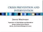 CRISIS PREVENTION AND INTERVENTION - slide 1
