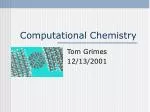 Computational Chemistry - slide 1