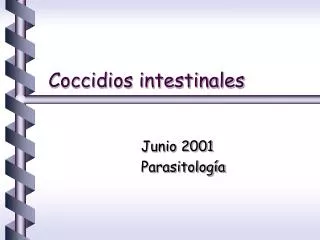 coccidios intestinales