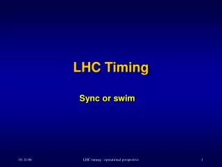 LHC Timing