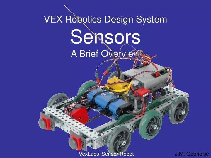 vex robotics design system sensors a brief overview