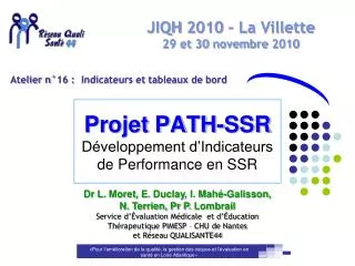 projet path ssr d veloppement d indicateurs de performance en ssr