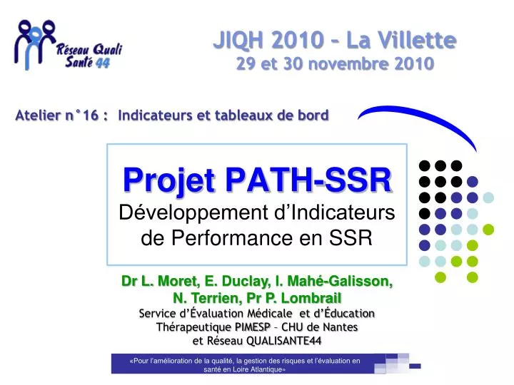 projet path ssr d veloppement d indicateurs de performance en ssr