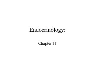 Endocrinology: