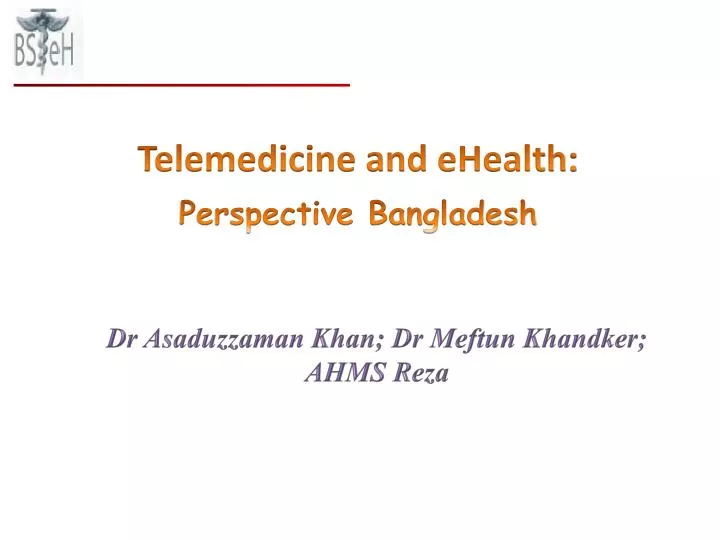 telemedicine and ehealth perspective bangladesh