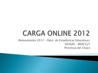 carga online 2012