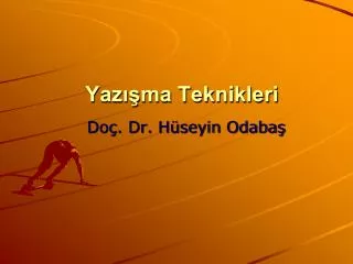 yaz ma teknikleri