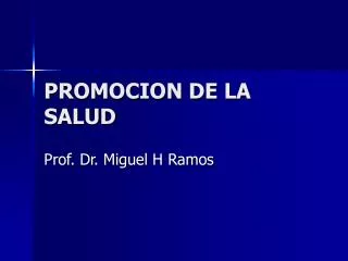 promocion de la salud