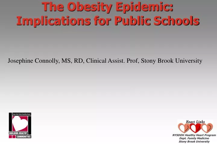 the obesity epidemic implications for public schools