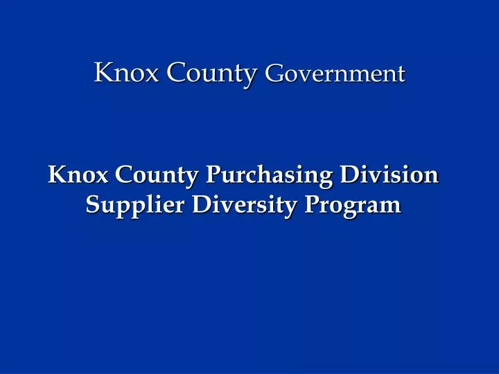 knox county government