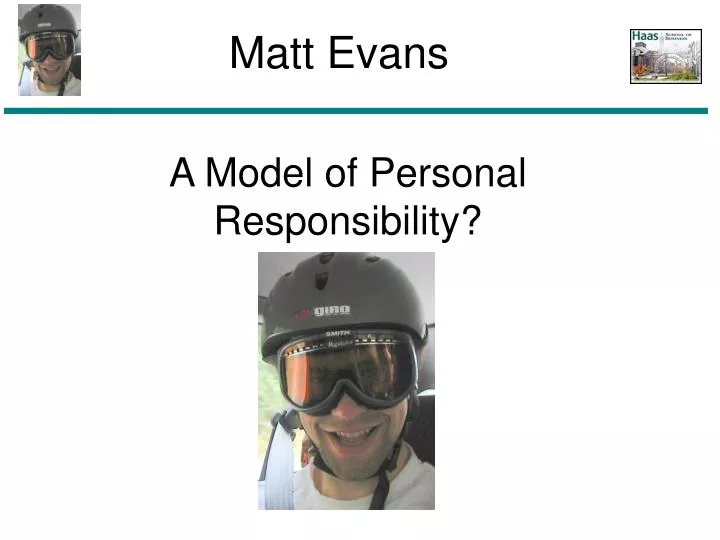 a model of personal responsibility