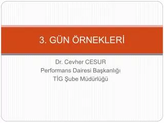 3 g n rnekler