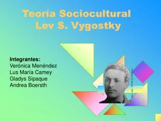 Teoría Sociocultural Lev S. Vygostky